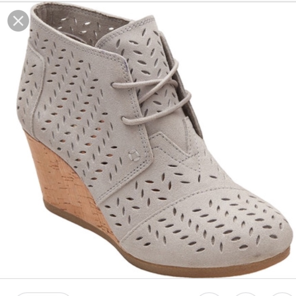 TOMS Wedge Bootie
